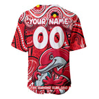 Custom Australia NAIDOC Week 2024 Baseball Jersey Dolphins Mascot Keep The Fire Burning