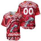 Custom Australia NAIDOC Week 2024 Baseball Jersey Dolphins Mascot Keep The Fire Burning
