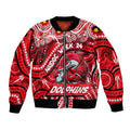 Custom Australia NAIDOC Week 2024 Bomber Jacket Dolphins Mascot Keep The Fire Burning
