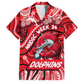 Custom Australia NAIDOC Week 2024 Hawaiian Shirt Dolphins Mascot Keep The Fire Burning