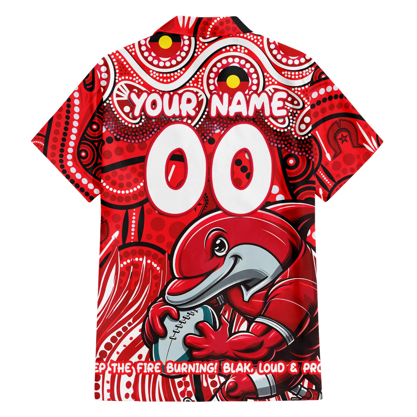 Custom Australia NAIDOC Week 2024 Hawaiian Shirt Dolphins Mascot Keep The Fire Burning