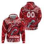 Custom Australia NAIDOC Week 2024 Hoodie Dolphins Mascot Keep The Fire Burning