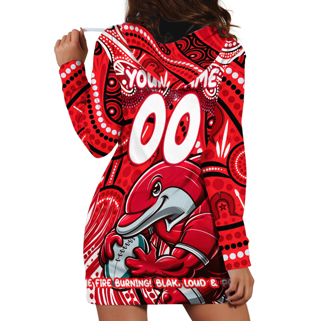 Custom Australia NAIDOC Week 2024 Hoodie Dress Dolphins Mascot Keep The Fire Burning