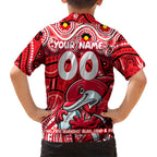 Custom Australia NAIDOC Week 2024 Kid Hawaiian Shirt Dolphins Mascot Keep The Fire Burning