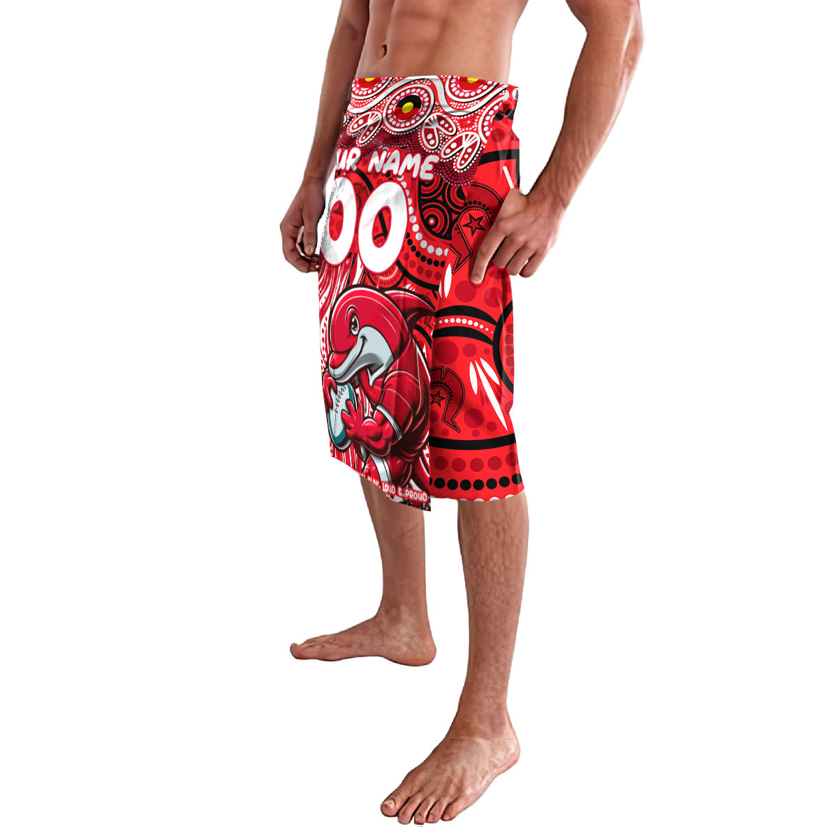Custom Australia NAIDOC Week 2024 Lavalava Dolphins Mascot Keep The Fire Burning