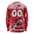 Custom Australia NAIDOC Week 2024 Long Sleeve Shirt Dolphins Mascot Keep The Fire Burning