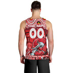 Custom Australia NAIDOC Week 2024 Men Tank Top Dolphins Mascot Keep The Fire Burning