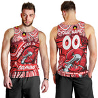 Custom Australia NAIDOC Week 2024 Men Tank Top Dolphins Mascot Keep The Fire Burning