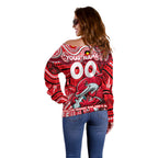 Custom Australia NAIDOC Week 2024 Off Shoulder Sweater Dolphins Mascot Keep The Fire Burning