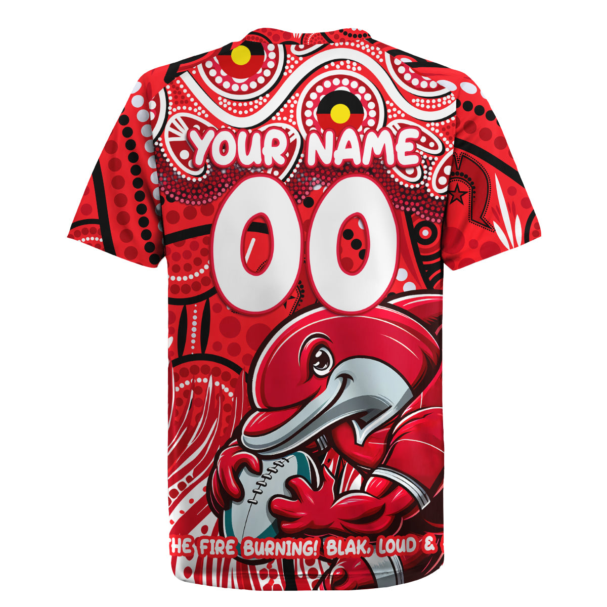 Custom Australia NAIDOC Week 2024 Rugby Jersey Dolphins Mascot Keep The Fire Burning