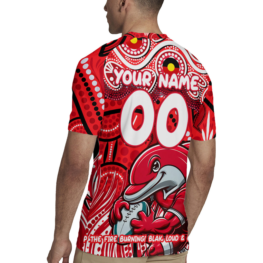 Custom Australia NAIDOC Week 2024 Rugby Jersey Dolphins Mascot Keep The Fire Burning