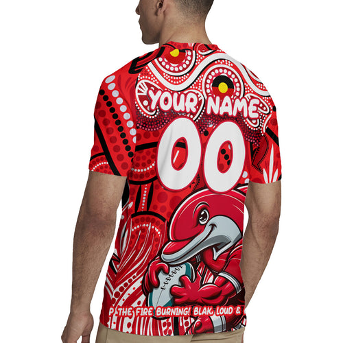Custom Australia NAIDOC Week 2024 Rugby Jersey Dolphins Mascot Keep The Fire Burning