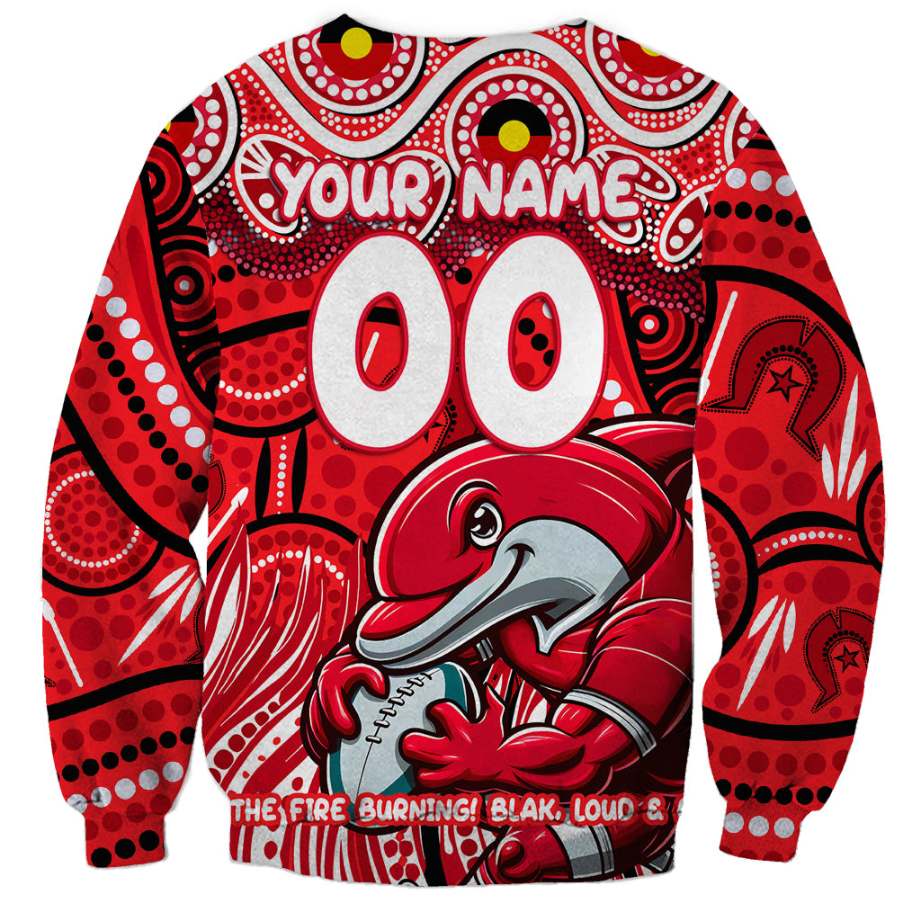 Custom Australia NAIDOC Week 2024 Sweatshirt Dolphins Mascot Keep The Fire Burning