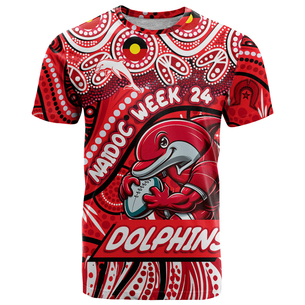 Custom Australia NAIDOC Week 2024 T Shirt Dolphins Mascot Keep The Fire Burning