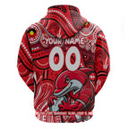 Custom Australia NAIDOC Week 2024 Zip Hoodie Dolphins Mascot Keep The Fire Burning