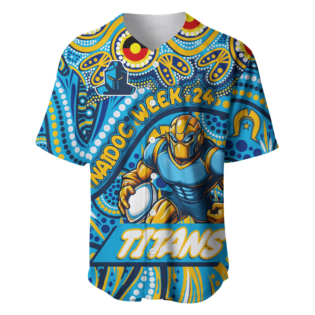 Custom Australia NAIDOC Week 2024 Baseball Jersey Titans Mascot Keep The Fire Burning