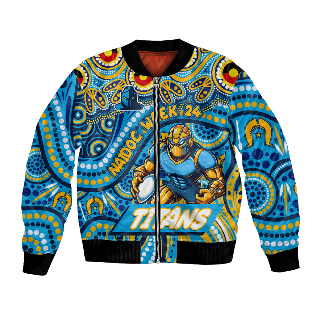 Custom Australia NAIDOC Week 2024 Bomber Jacket Titans Mascot Keep The Fire Burning