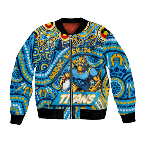 Custom Australia NAIDOC Week 2024 Bomber Jacket Titans Mascot Keep The Fire Burning