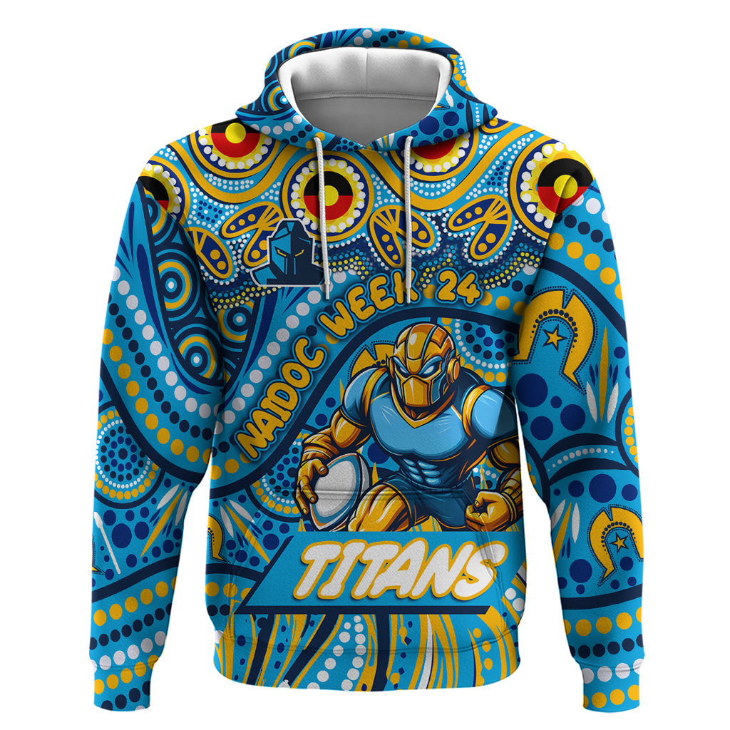 Custom Australia NAIDOC Week 2024 Hoodie Titans Mascot Keep The Fire Burning