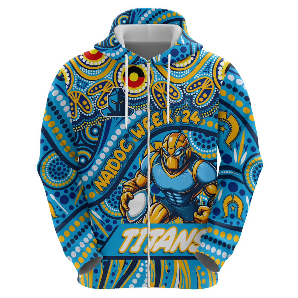 Custom Australia NAIDOC Week 2024 Hoodie Titans Mascot Keep The Fire Burning