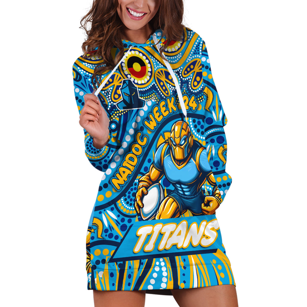 Custom Australia NAIDOC Week 2024 Hoodie Dress Titans Mascot Keep The Fire Burning