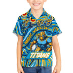 Custom Australia NAIDOC Week 2024 Kid Hawaiian Shirt Titans Mascot Keep The Fire Burning
