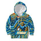 Custom Australia NAIDOC Week 2024 Kid Hoodie Titans Mascot Keep The Fire Burning