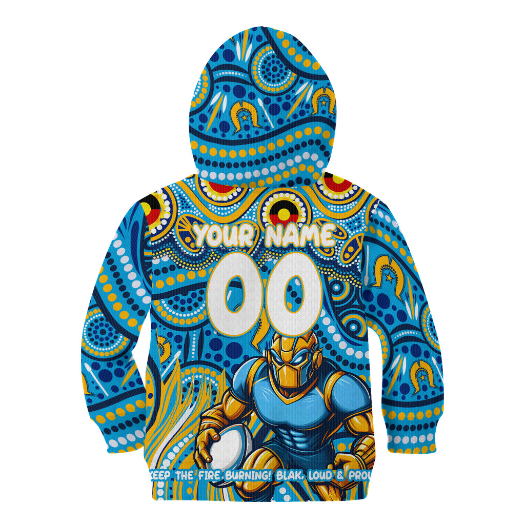 Custom Australia NAIDOC Week 2024 Kid Hoodie Titans Mascot Keep The Fire Burning