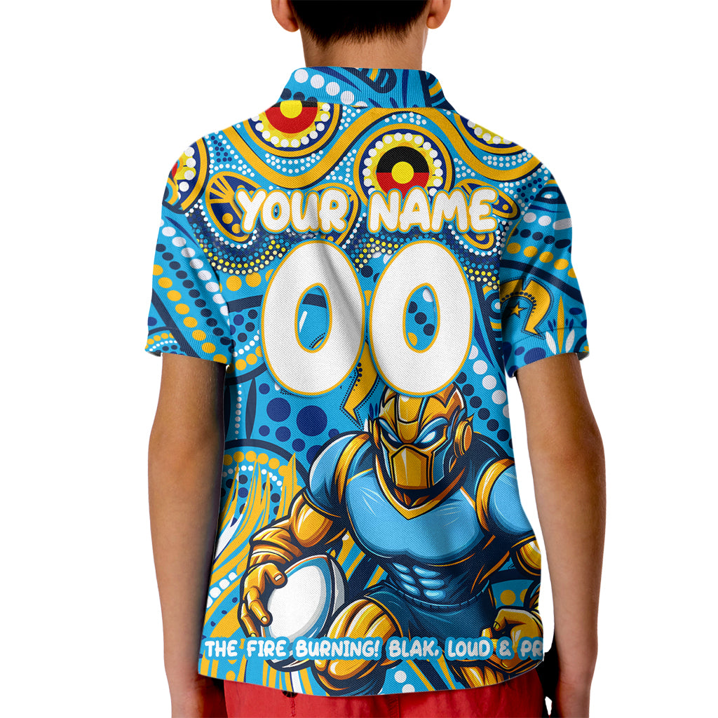 Custom Australia NAIDOC Week 2024 Kid Polo Shirt Titans Mascot Keep The Fire Burning