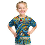 Custom Australia NAIDOC Week 2024 Kid T Shirt Titans Mascot Keep The Fire Burning