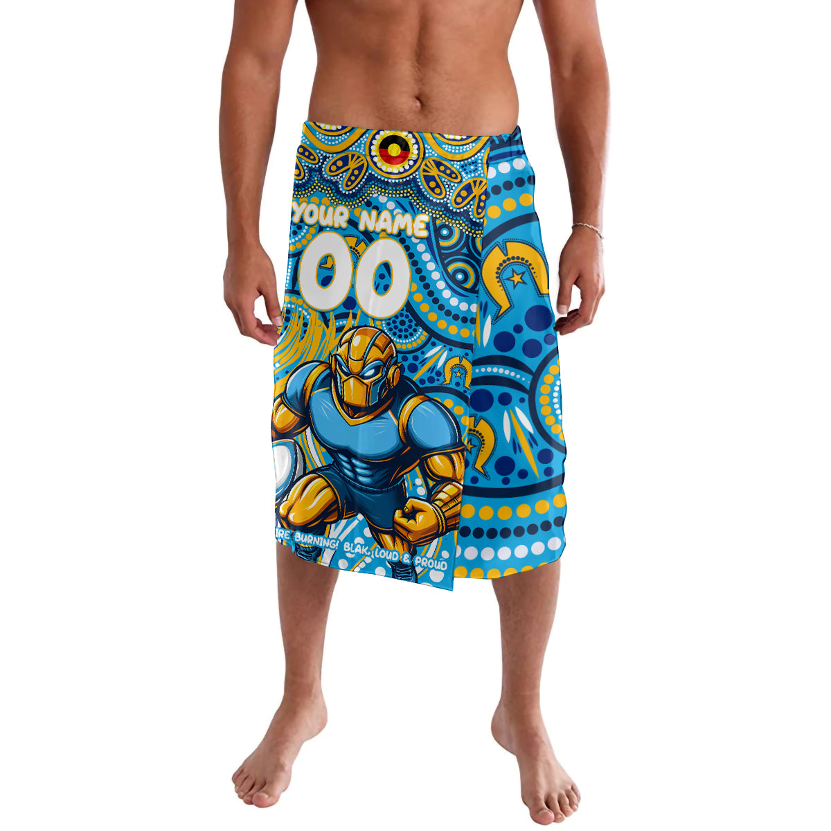 Custom Australia NAIDOC Week 2024 Lavalava Titans Mascot Keep The Fire Burning