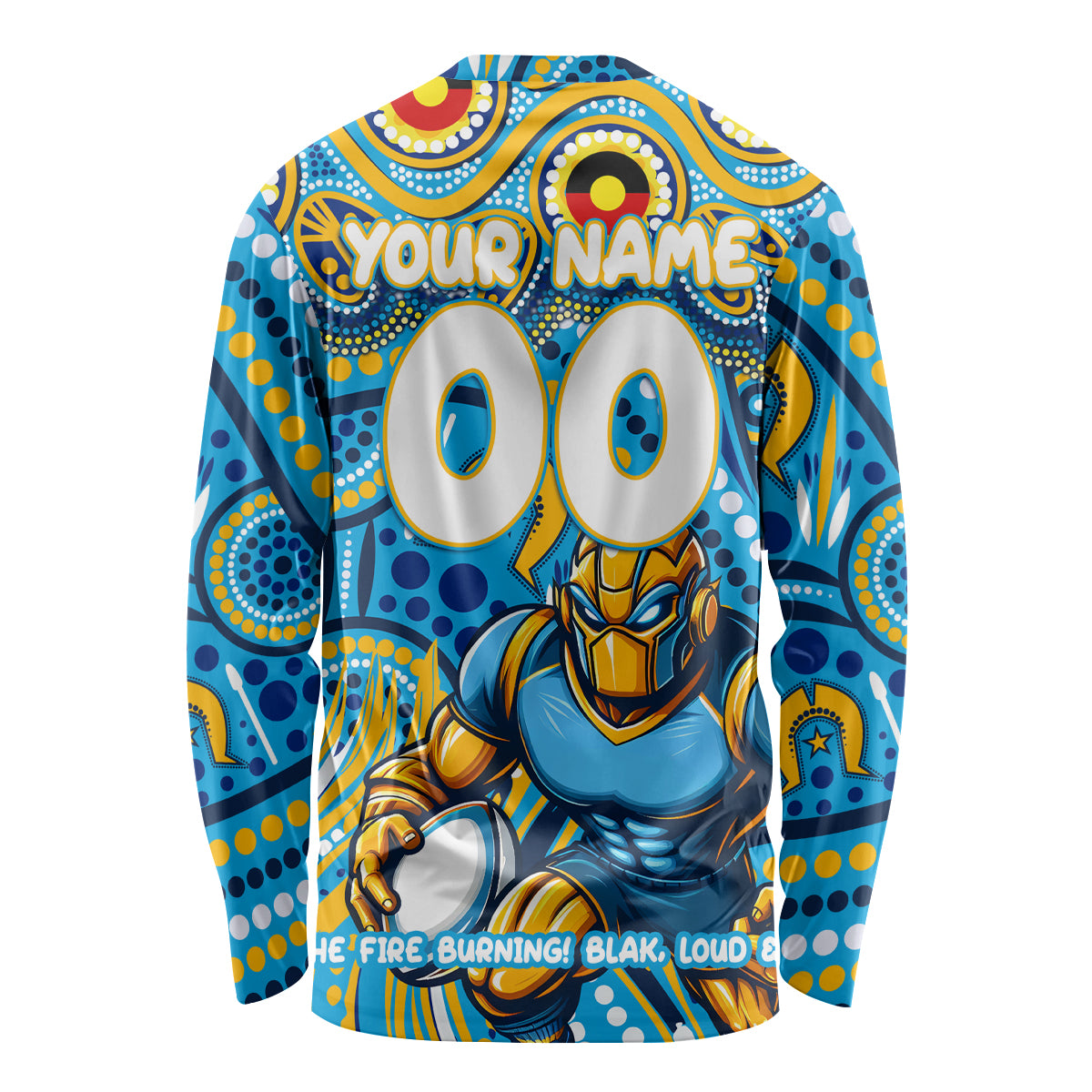 Custom Australia NAIDOC Week 2024 Long Sleeve Shirt Titans Mascot Keep The Fire Burning