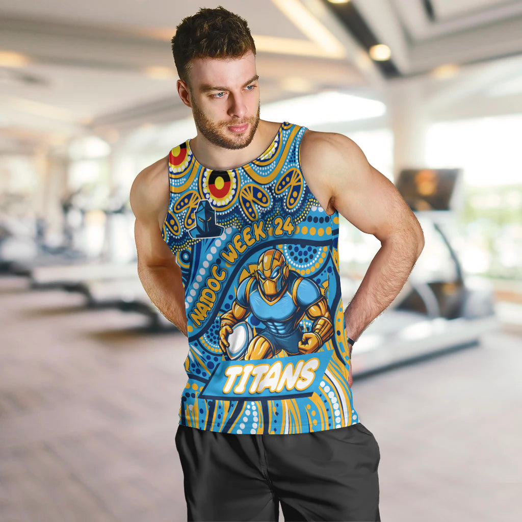 Custom Australia NAIDOC Week 2024 Men Tank Top Titans Mascot Keep The Fire Burning