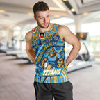 Custom Australia NAIDOC Week 2024 Men Tank Top Titans Mascot Keep The Fire Burning