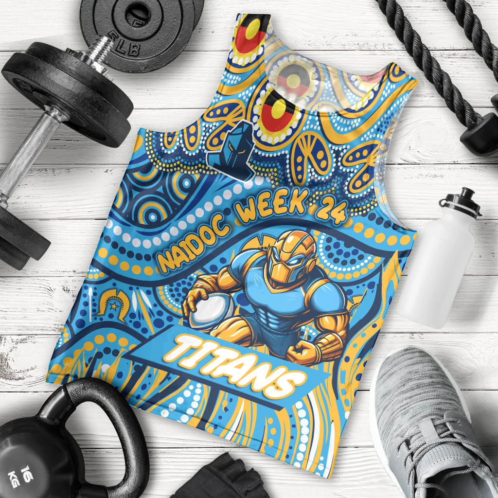 Custom Australia NAIDOC Week 2024 Men Tank Top Titans Mascot Keep The Fire Burning