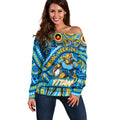 Custom Australia NAIDOC Week 2024 Off Shoulder Sweater Titans Mascot Keep The Fire Burning