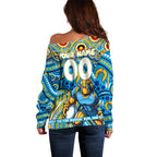 Custom Australia NAIDOC Week 2024 Off Shoulder Sweater Titans Mascot Keep The Fire Burning
