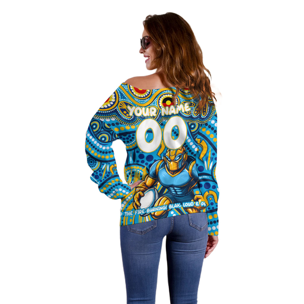 Custom Australia NAIDOC Week 2024 Off Shoulder Sweater Titans Mascot Keep The Fire Burning