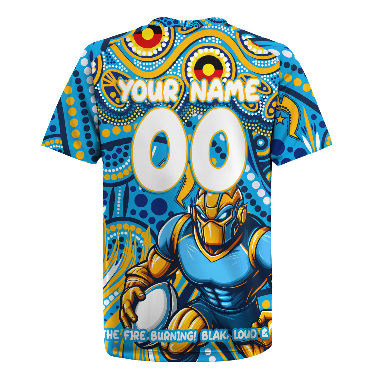 Custom Australia NAIDOC Week 2024 Rugby Jersey Titans Mascot Keep The Fire Burning