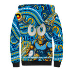 Custom Australia NAIDOC Week 2024 Sherpa Hoodie Titans Mascot Keep The Fire Burning