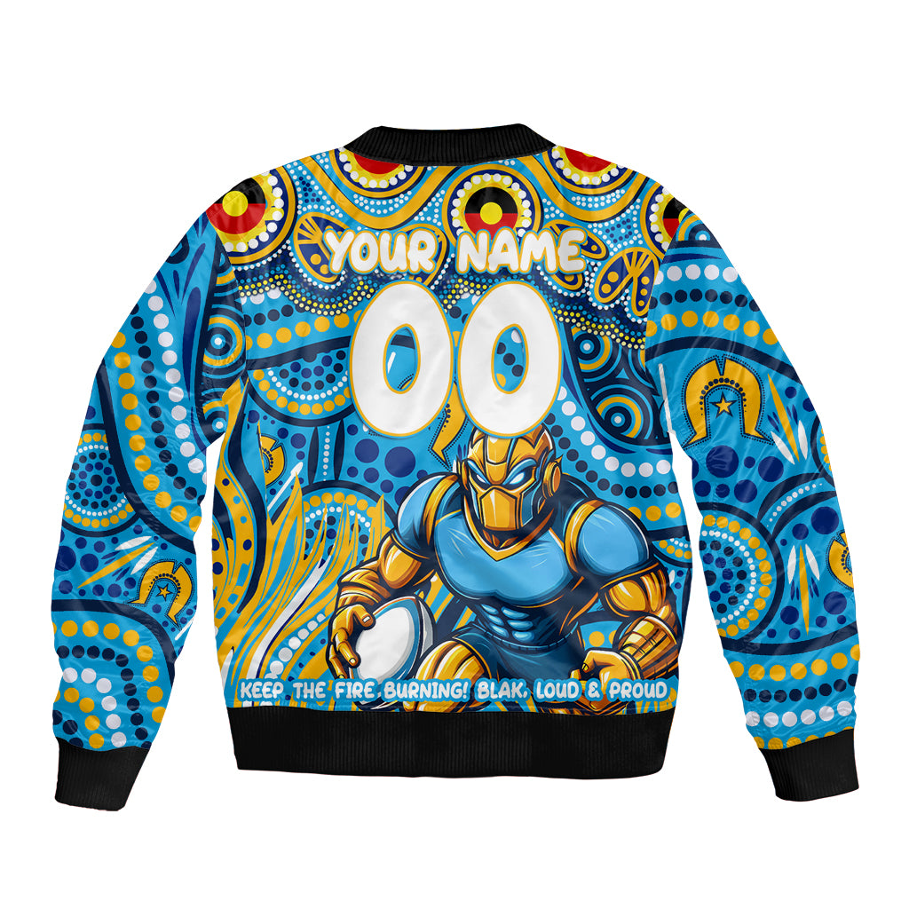 Custom Australia NAIDOC Week 2024 Sleeve Zip Bomber Jacket Titans Mascot Keep The Fire Burning