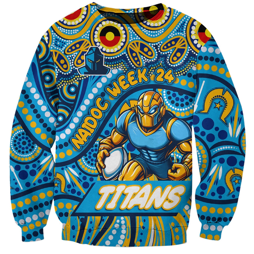 Custom Australia NAIDOC Week 2024 Sweatshirt Titans Mascot Keep The Fire Burning