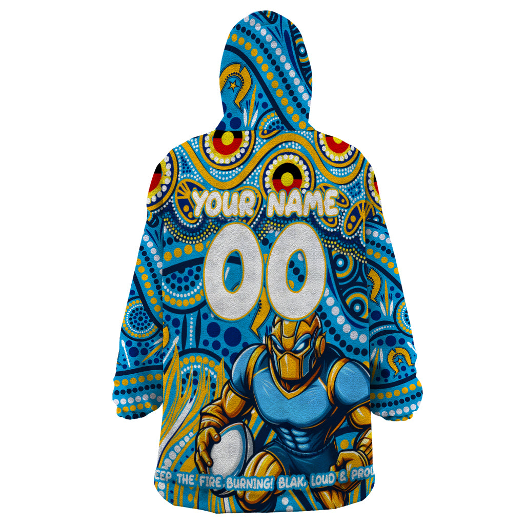 Custom Australia NAIDOC Week 2024 Wearable Blanket Hoodie Titans Mascot Keep The Fire Burning