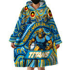 Custom Australia NAIDOC Week 2024 Wearable Blanket Hoodie Titans Mascot Keep The Fire Burning
