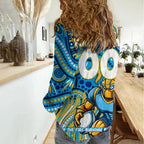 Custom Australia NAIDOC Week 2024 Women Casual Shirt Titans Mascot Keep The Fire Burning