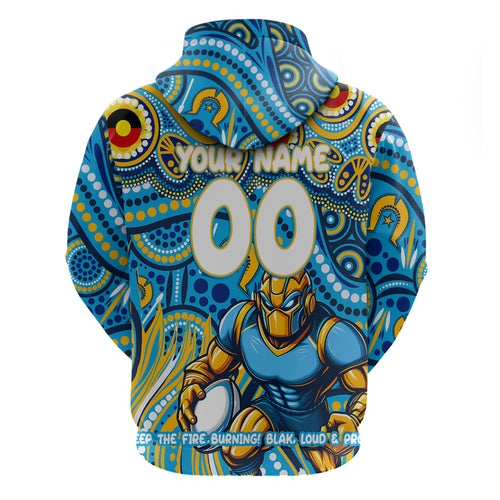 Custom Australia NAIDOC Week 2024 Zip Hoodie Titans Mascot Keep The Fire Burning