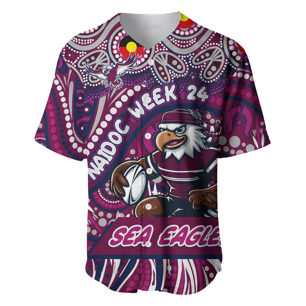 Custom Australia NAIDOC Week 2024 Baseball Jersey Sea Eagles Mascot Keep The Fire Burning