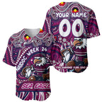 Custom Australia NAIDOC Week 2024 Baseball Jersey Sea Eagles Mascot Keep The Fire Burning