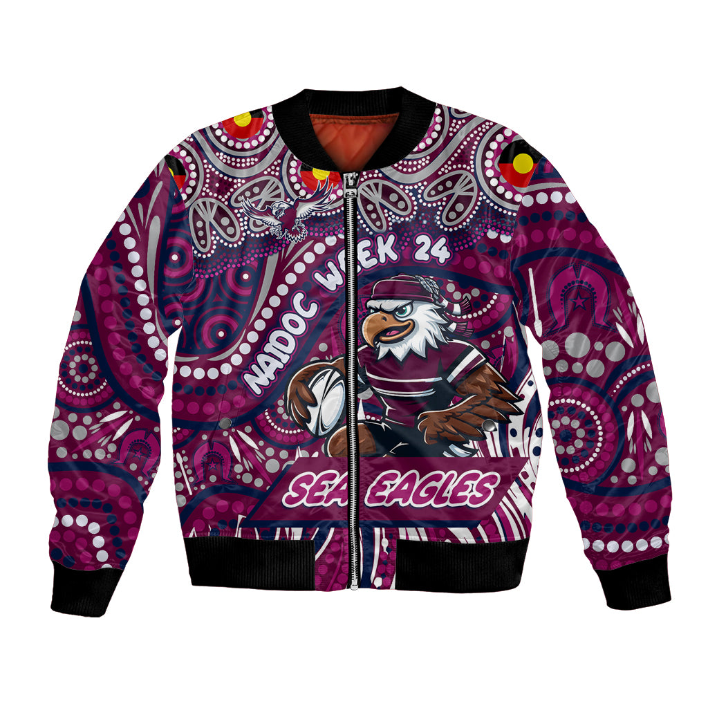 Custom Australia NAIDOC Week 2024 Bomber Jacket Sea Eagles Mascot Keep The Fire Burning