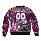 Custom Australia NAIDOC Week 2024 Bomber Jacket Sea Eagles Mascot Keep The Fire Burning